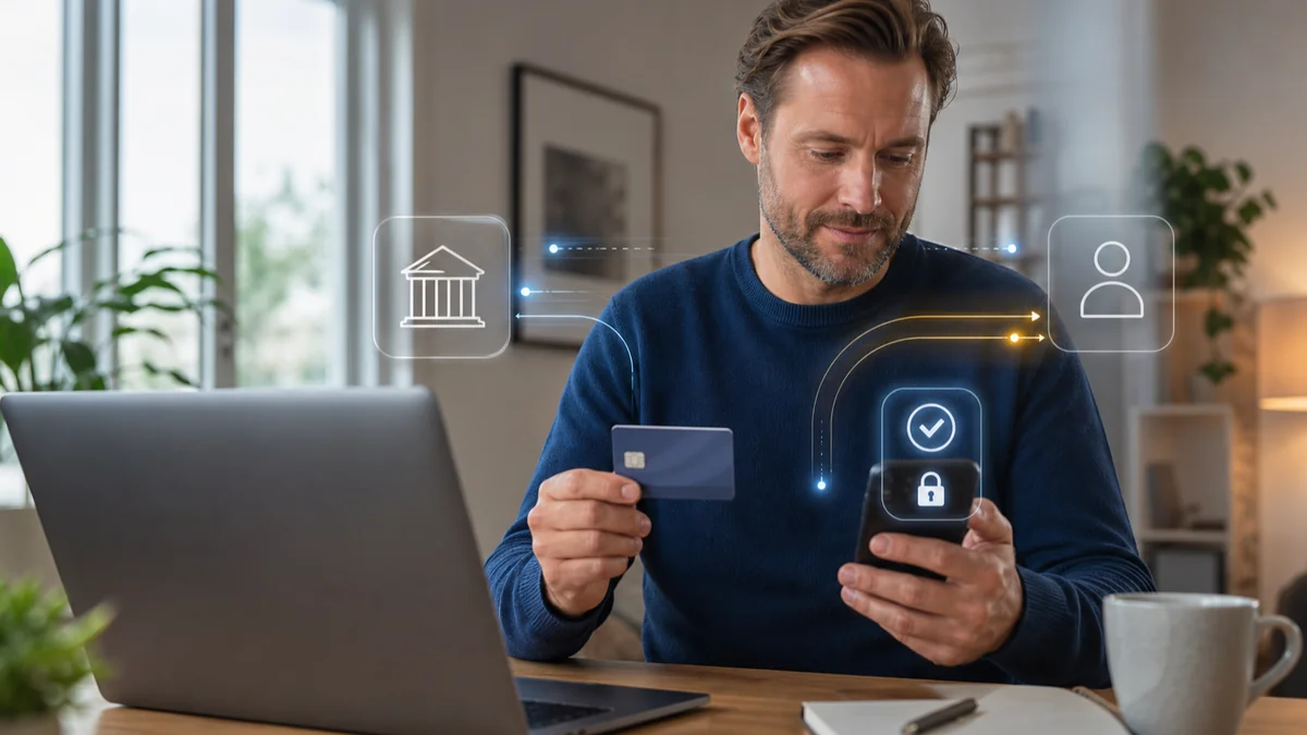 Pelaaja tarkistaa Mastercard-kasinon korttitalletuksen vahvistuksen kotiutusreitin ja kulut ennen maksun hyväksymistä.